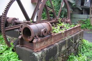 Site de Cavani : moteur à vapeur
