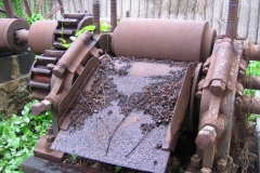 Tablier d'évacuation de la bagasse, moulin a cannes BRISONNEAU (CAVANI)